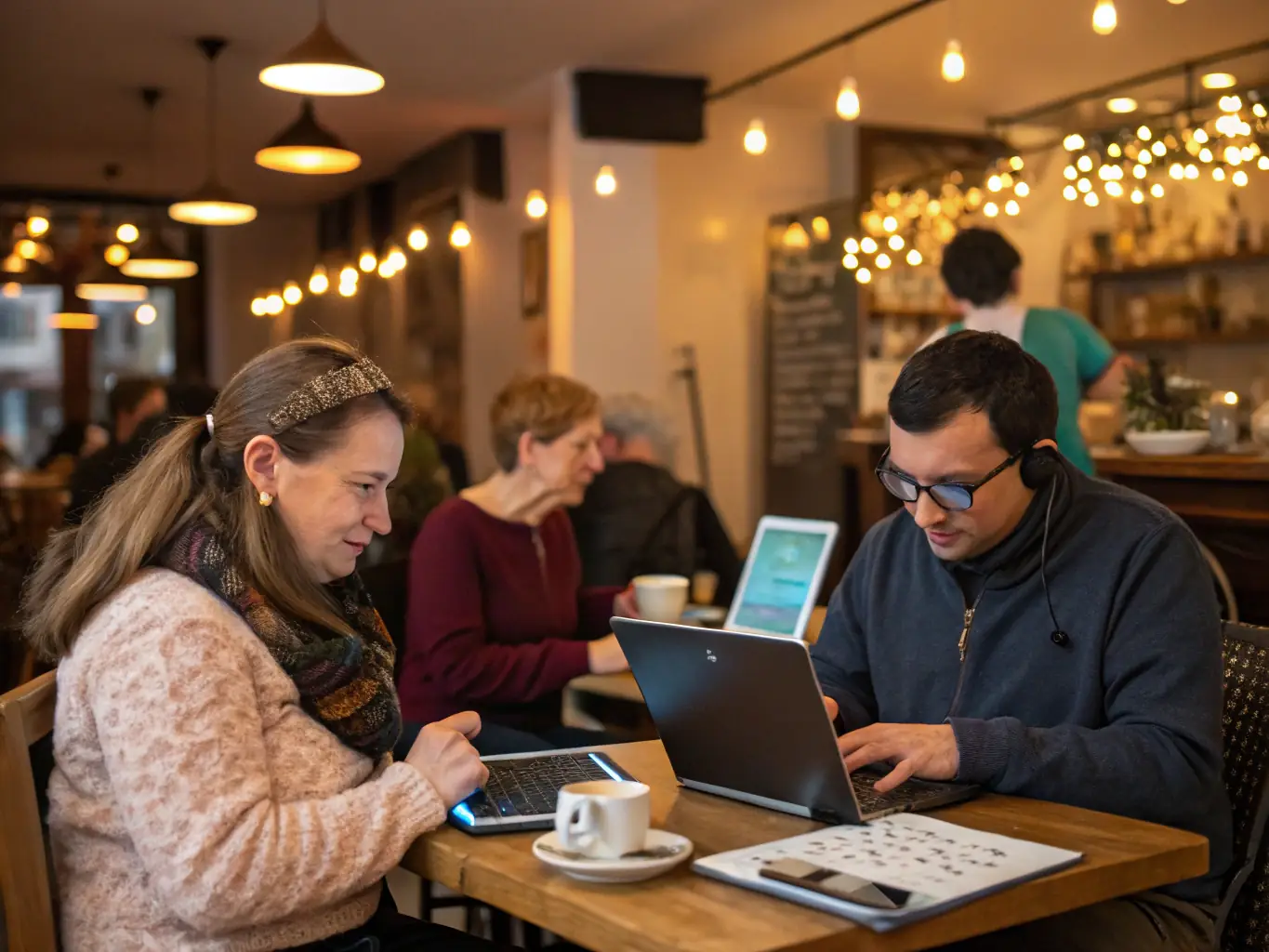 An accessible and inclusive image representing the AccessiBe logo, highlighting its mission to make websites accessible to people with disabilities.