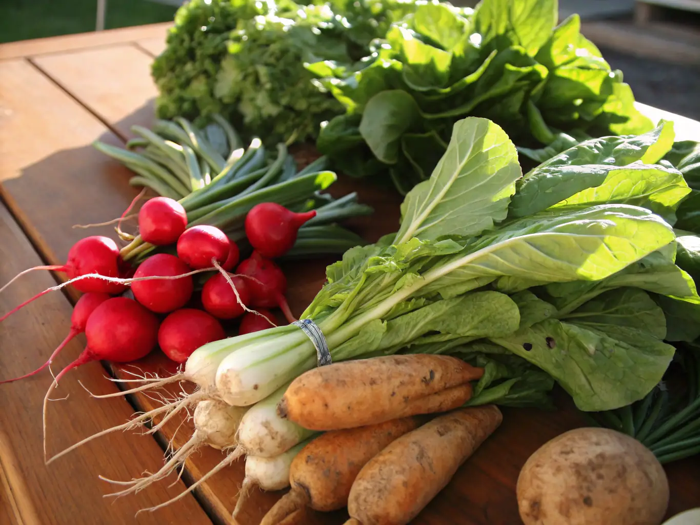 "Fresh local produce from Farmington Organic Market"